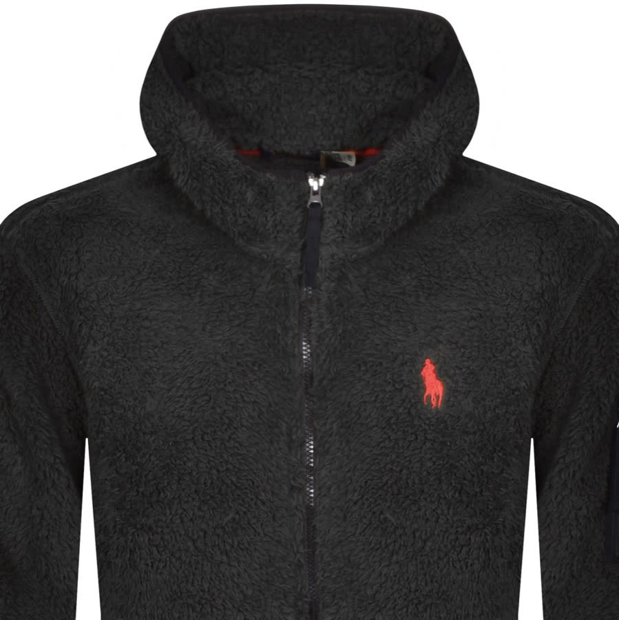 Alternative Image for ProductRalph Lauren Full Zip Fleece Hoodie Black2